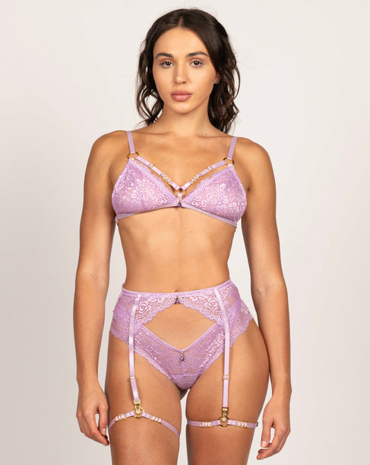 HERTHA Amethyst Bralette Set